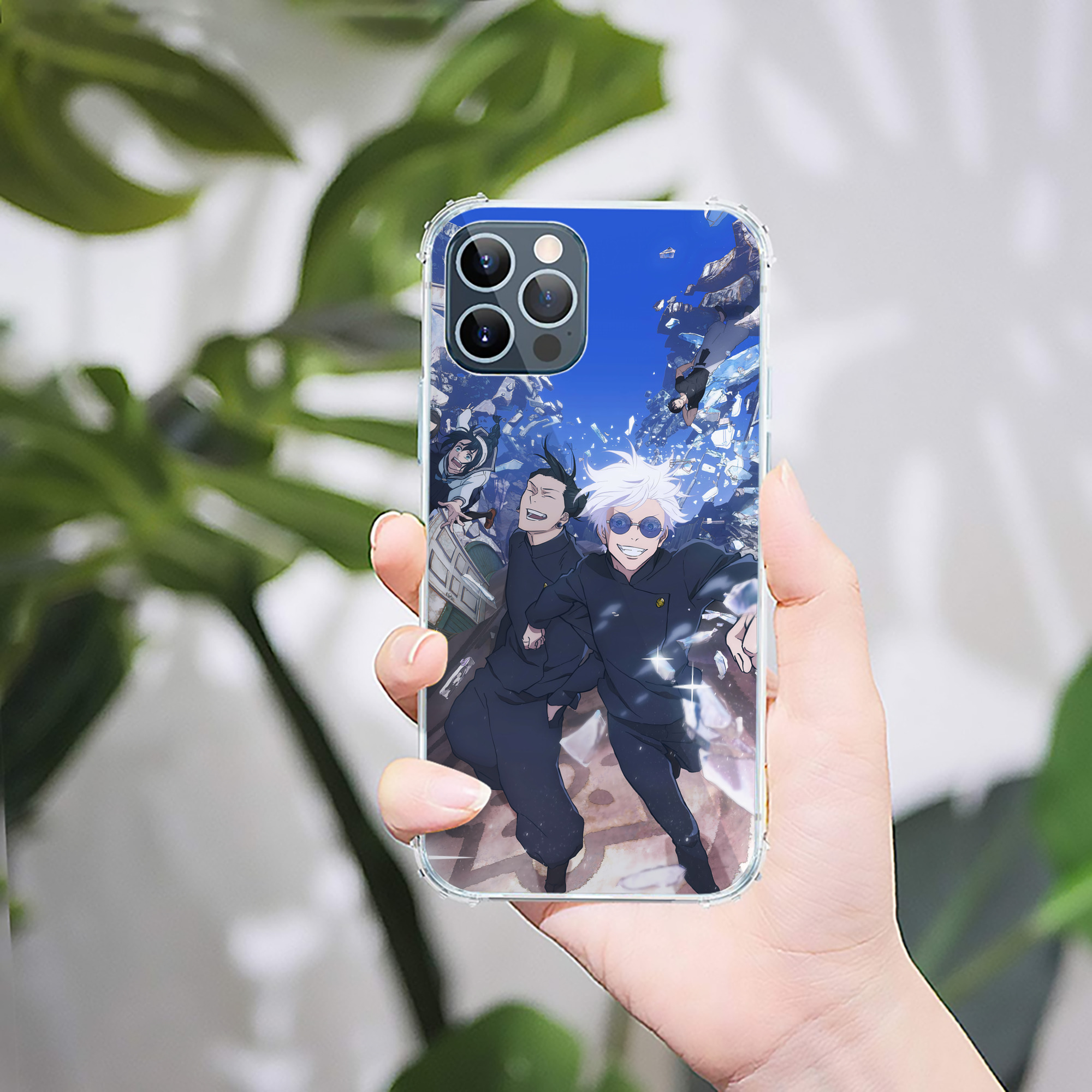 （画像用） 呪術廻戦 Jujutsu Kaisen 【iPhone 12シリーズ対応】透明スマホケース（クリアソフトケース）